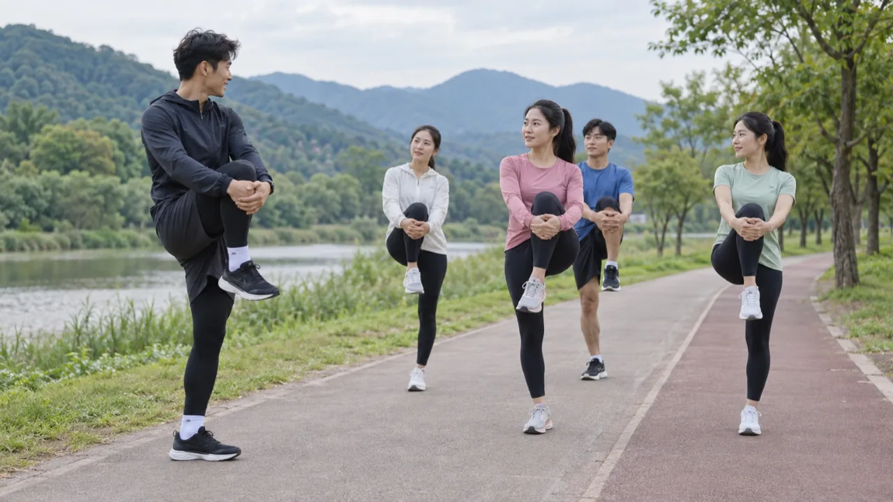 포천시 러닝에 최적화 된 몸 만들기 교육 강좌 안내의 핵심 내용을 표현한 실사 참고 이미지