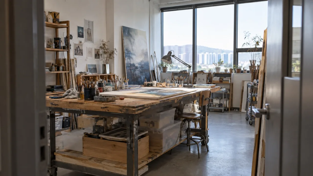 Open Studio 프로그램에서 소개되는 참여 작가의 실제 작업실