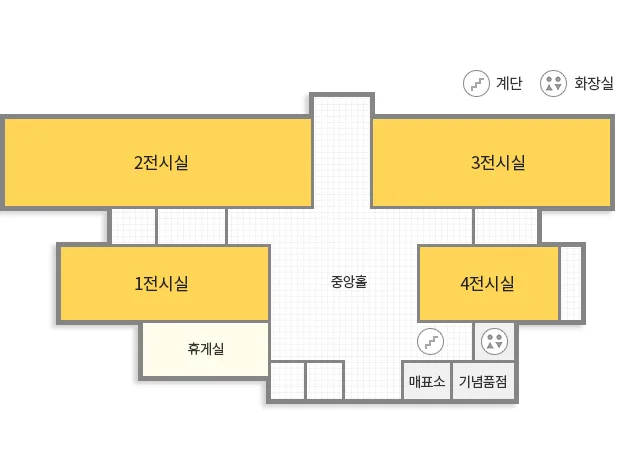 대전시립미술관 2층 전시실안내