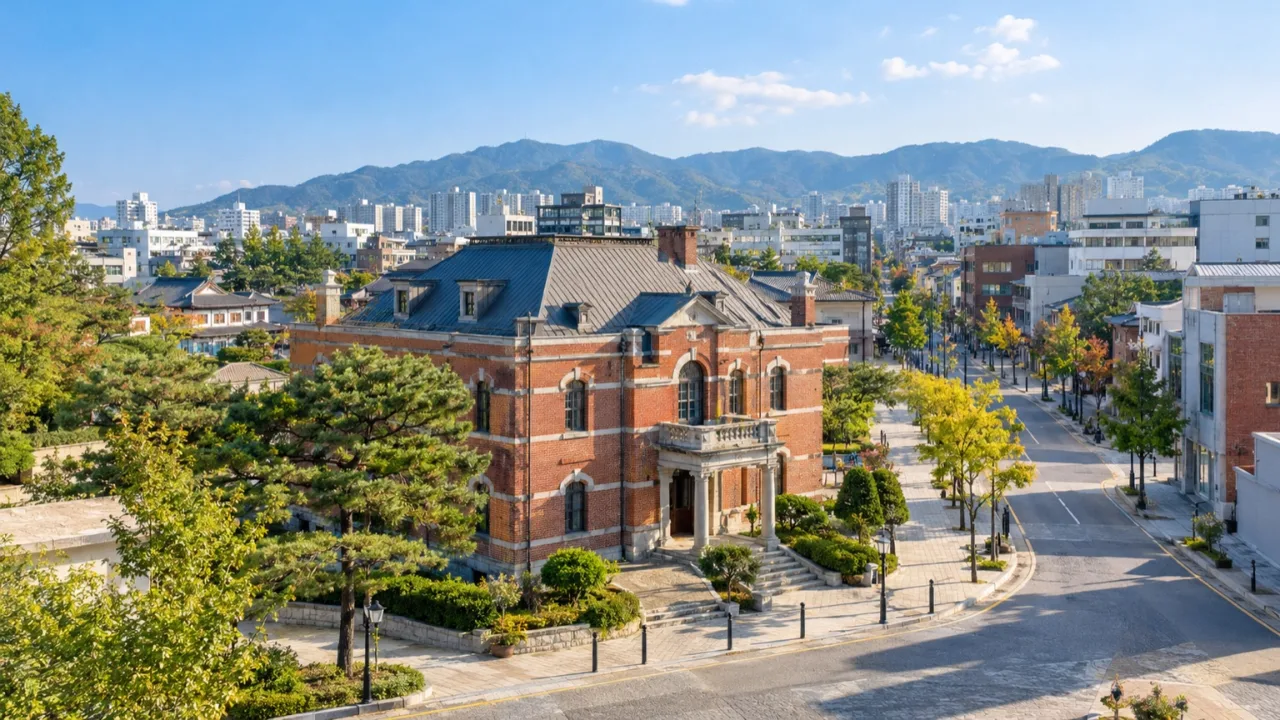 청주 원도심 역사문화 공간과 탐방길 전경