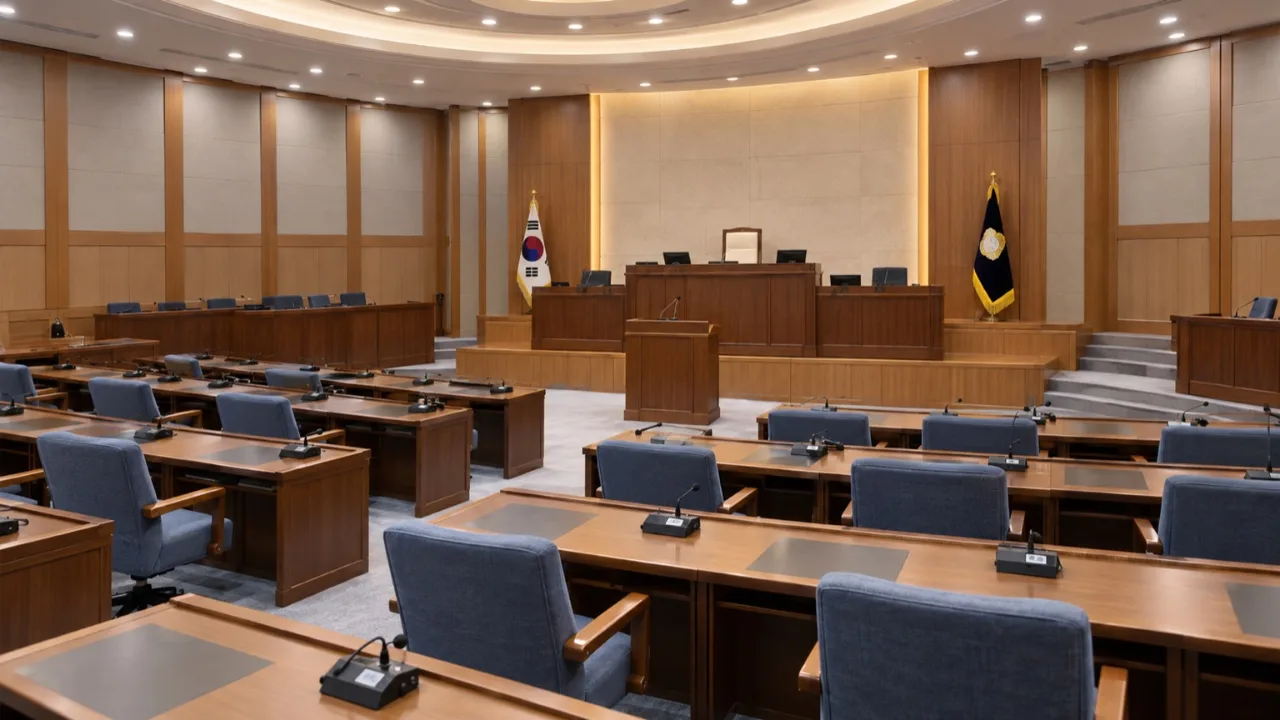 부산 북구의회 본회의장 내부 전경