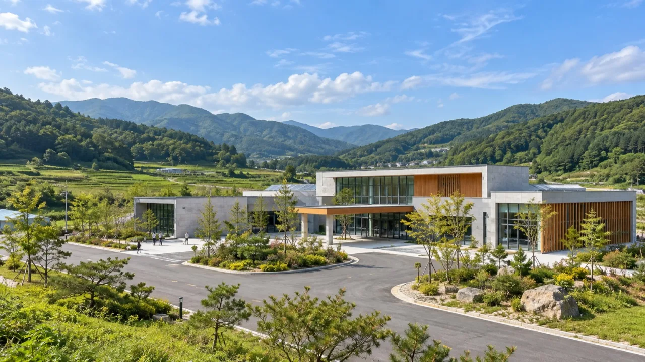 평창 산양삼융복합지원센터 외관 전경