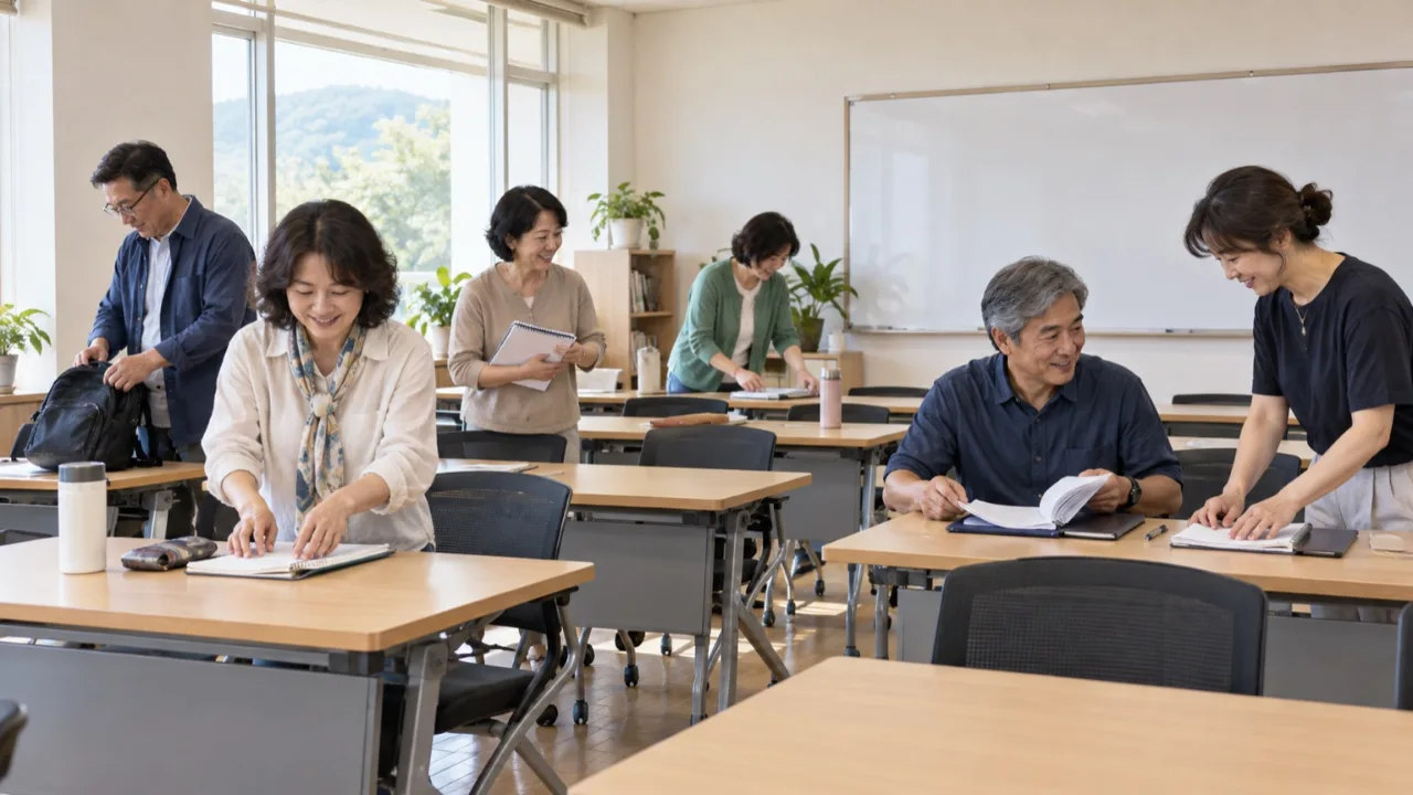 평생학습 강좌가 열리는 교육 공간 전경