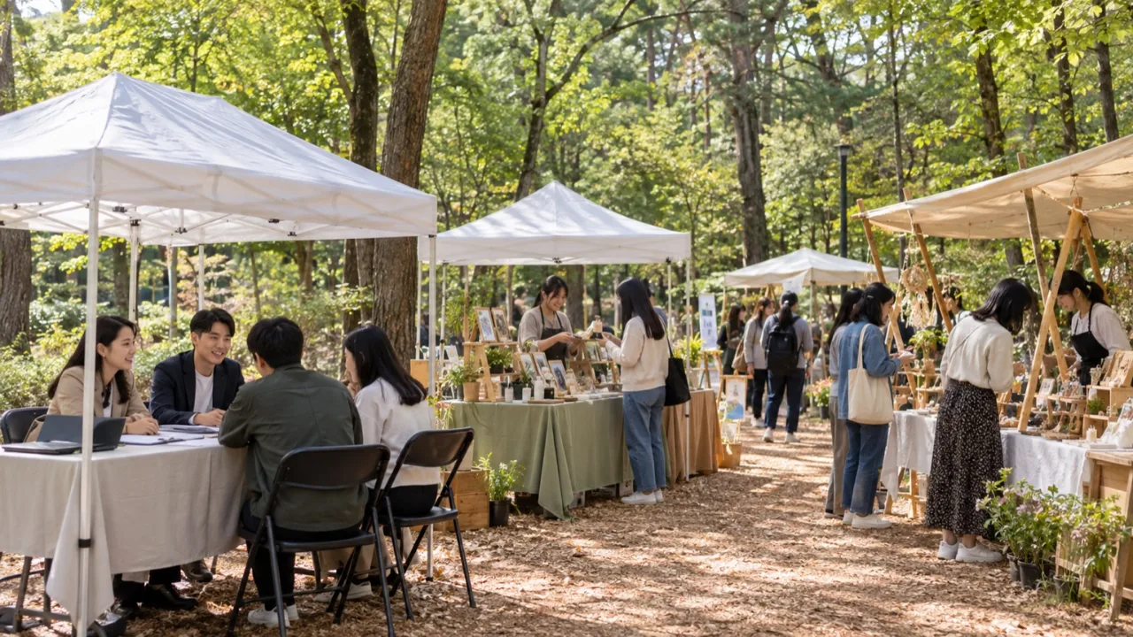 일자리박람회 진로 상담 및 부대행사 공간