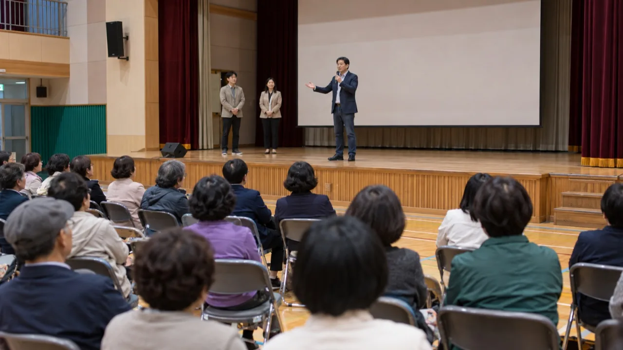 주민자치 프로그램 발표회 무대