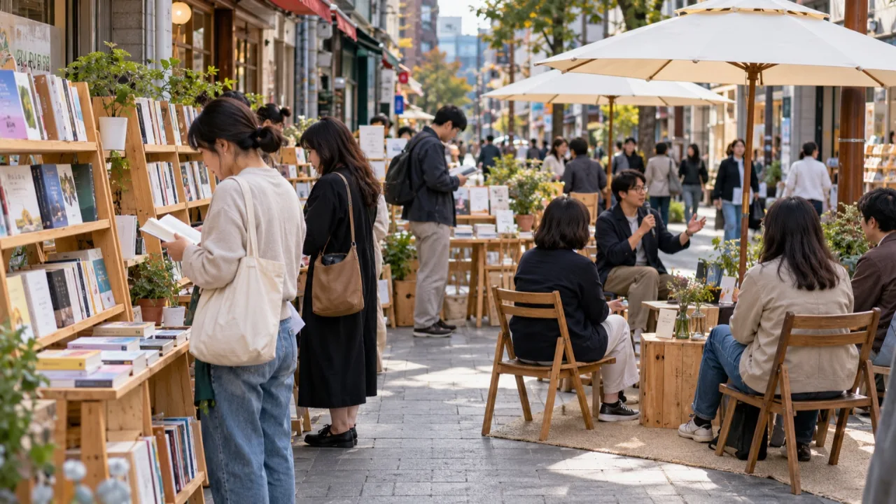 중앙상가 일원에서 열리는 독서 연계 프로그램과 북마켓